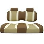 Tsunami Carmel–Oyster w/ Autumn Harvest YAMAHA DRIVE Front Seat Cushions