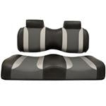 Tsunami Black–Liquid Silver w/ Lagoon Gray Wave YAMAHA DRIVE Front Seat Cushions