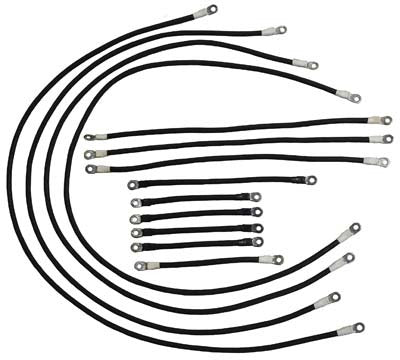 1248 Premium 4 Gauge Battery Cable Set 600 Amp - Ezgo Medalist & TXT Electric 1995 & Up