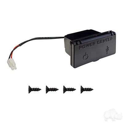 12V Charging Center with 12V Outlet and USB