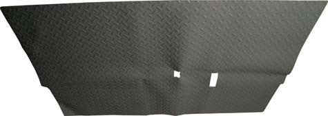 14321 Diamond Plate Rubber Floor Mat, Black - Club Car DS