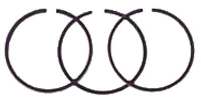 26662-G01 Piston Ring Set (3) .25 Mm Oversized 295cc Engine - Ezgo Gas 1991 & Up 4 Cycle