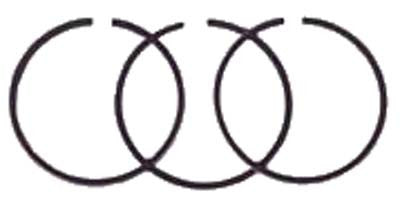 26663-G01 Piston Ring Set (3) .50 Mm Oversized 295cc Engine - Ezgo Gas 1991 & Up 4 Cycle