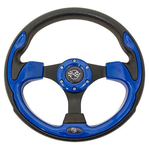 12.5" Rally Style Blue Steering Wheel