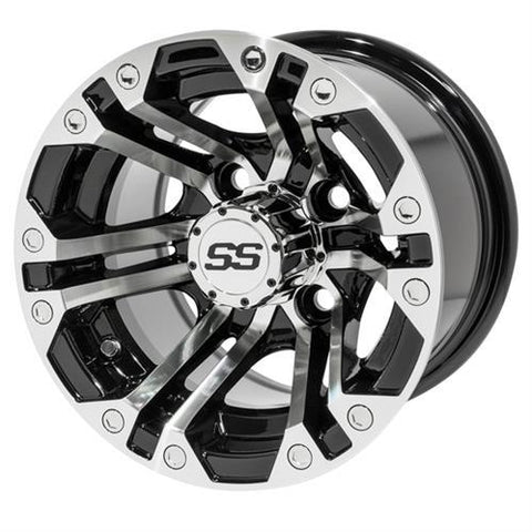 10″ GTW® Specter Black with Machined Accents Wheel