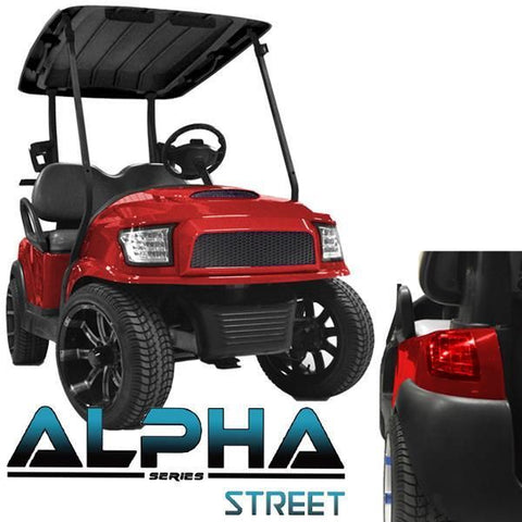 Club Car Precedent ALPHA Street Body Kit in Red (Fits 2004-Up)
