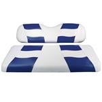 Riptide White/Blue Two-Tone Club Car DS Front Seat Covers (Fits 2000-Up)