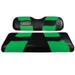 Riptide Black/Lime Cooler Green Two-Tone Club Car DS Front Seat Covers (Fits 2000-Up)
