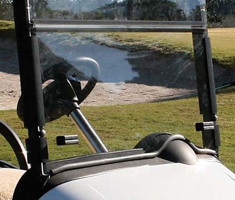 Tinted Hinged Windshield with Rubber Trim - Ezgo RXV.