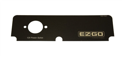 74817G01 Decal Console with Outlet - Ezgo 