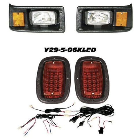 Y29-5-06KLED Light Kit with Black Bezel - Head Lights & Tail Lights - Yamaha G2, G9