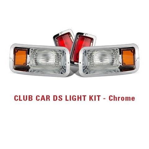 Now available! chrome light kit for Club Car DS