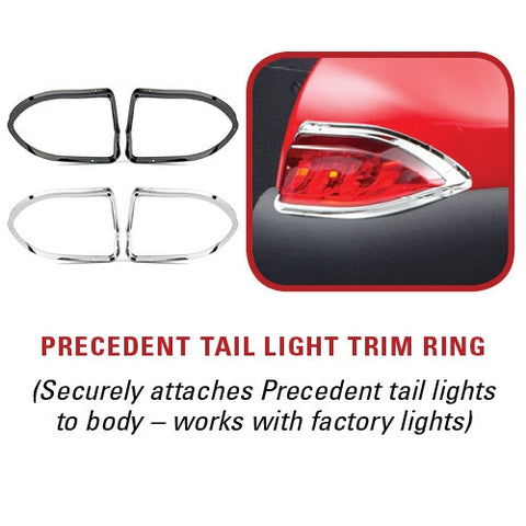 precedent chrome taillight trim rings.