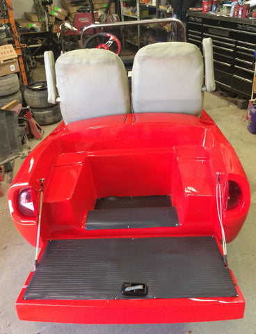 Custom Corvette Golf Cart Red