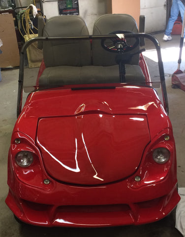 Custom Corvette Golf Cart Red